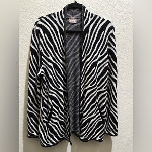 Chico's Zebra Patterned Women's Cardigan